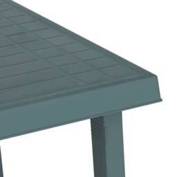 Berkfield Home Beautiful Camping Table Green 79x56x64 cm PP Wooden Look - Size: 79 x 56 x 64 cm - thumbnail 5