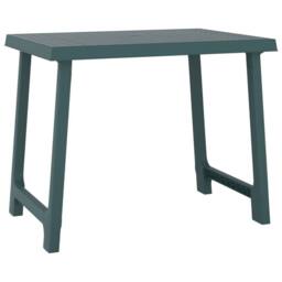 Berkfield Home Beautiful Camping Table Green 79x56x64 cm PP Wooden Look - Size: 79 x 56 x 64 cm - thumbnail 3