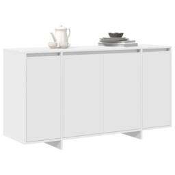 Berkfield Home White White Sideboard White Wood 135 x 41 x 75 cm White Sideboard