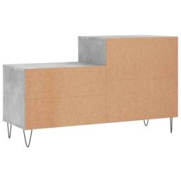Berkfield Home Shoe Cabinet Concrete Grey 102x36x60 cm Engineered Wood - Size: 102 x 36 x 60 cm - thumbnail 6