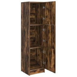 Berkfield Home Smoked Oak Sideboard Smoked oak Wood Large Smoked Oak Sideboard in Brown - thumbnail 4