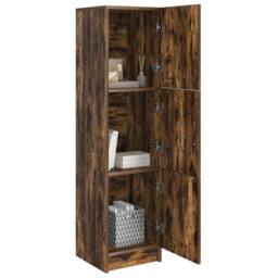 Berkfield Home Smoked Oak Sideboard Smoked oak Wood Large Smoked Oak Sideboard in Brown - thumbnail 3