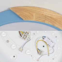Goeco LED Ceiling Light Round, 24W, 6500K, 30cm, Round, Modern, Blue - thumbnail 3
