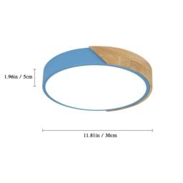 Goeco LED Ceiling Light Round, 24W, 6500K, 30cm, Round, Modern, Blue - thumbnail 2