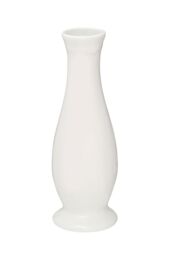Orsina Minimalist Shape White Curved Vase, Elegant Porcelain Vase For Living Room, High Quality Flower Vase - thumbnail 1