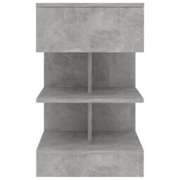 Berkfield Home Bedside Cabinets 2 pcs Concrete Grey 40x35x65 cm - Size: 40 x 35 x 65 cm - thumbnail 6