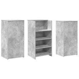 Berkfield Home Reception Desk Concrete Grey 155x50x103.5 cm Engineered Wood - thumbnail 7