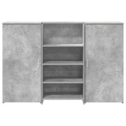 Berkfield Home Reception Desk Concrete Grey 155x50x103.5 cm Engineered Wood - thumbnail 5