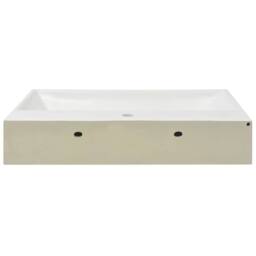 Berkfield Home Basin with Faucet Hole Ceramic White 76x42.5x14.5 cm - thumbnail 4