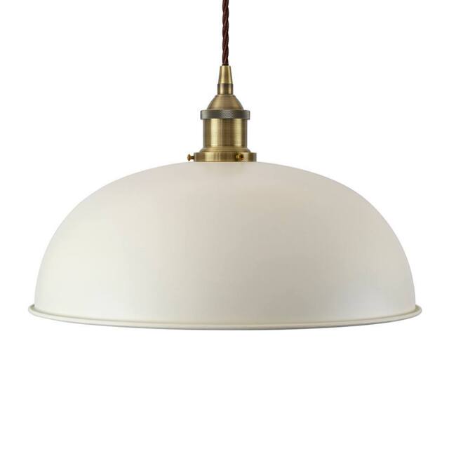 SE Home Clay White Worcester Pendant Light - Antique Brass - Brown Twisted - image 1