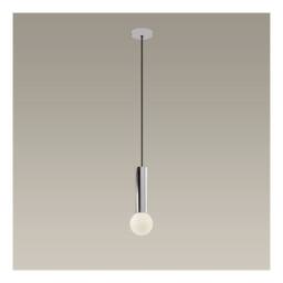 Netlighting Mist Bathroom Ceiling Simple Pendant Light Chrome E14 in Silver