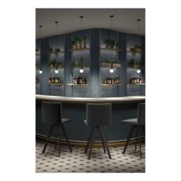Netlighting Mist Bathroom Ceiling Simple Pendant Light Chrome E14 in Silver - thumbnail 2