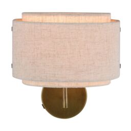 Nordlux Vintage Indoor Wall Light Brown Stainless steel E27 Retro - No, IP20 in Beige - thumbnail 3