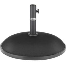 Christow Garden Parasol Base 25kg Round Weighted Patio Umbrella Sun Shade Stand in Black - thumbnail 1