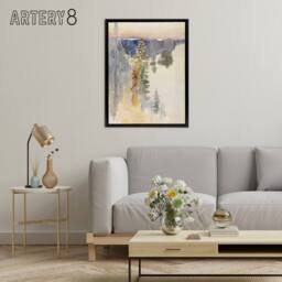 "Artery8 Albert Edelfelt View from Kaukola Ridge Watercolour Framed Canvas Art - Size: W12"" x H16""" - thumbnail 3