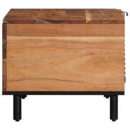 Berkfield Home Table Coffee Table 80x50x40 cm Solid Wood Acacia in Brown - Size: 80 x 50 x 40 cm - thumbnail 4