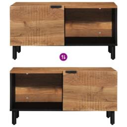 Berkfield Home Table Coffee Table 80x50x40 cm Solid Wood Acacia in Brown - Size: 80 x 50 x 40 cm - thumbnail 6