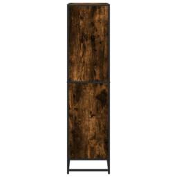 Berkfield Home Modern Bookcase Smoked Oak 60x35x139 cm Engineered Wood in Brown - Size: 60 x 35 x 139 cm - thumbnail 5
