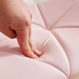 NESTLUNE Pink Cushioned Computer Desk Office Chair - Size: 100 cm x 15 cm - thumbnail 6