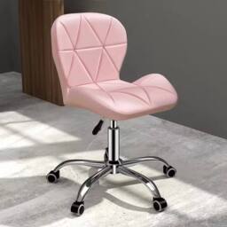 NESTLUNE Pink Cushioned Computer Desk Office Chair - Size: 100 cm x 15 cm - thumbnail 2