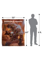 Hasbro Dungeons & Dragons Player's Handbook Art Blanket 152 x 127 cm in White - thumbnail 5