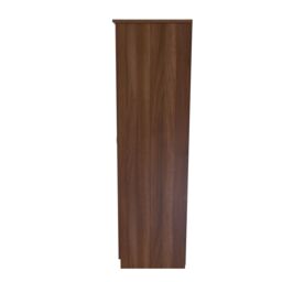 Ready Assembled 2 U Hampshire Triple 2 Drawer Mirrored Wardrobe (Ready Assembled) in Walnut - thumbnail 2