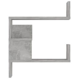 Berkfield Home Wall Corner Shelf Concrete Grey 40x40x50 cm Engineered Wood - Size: 40 x 40 x 50 cm - thumbnail 6