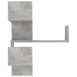 Berkfield Home Wall Corner Shelf Concrete Grey 40x40x50 cm Engineered Wood - Size: 40 x 40 x 50 cm - thumbnail 5