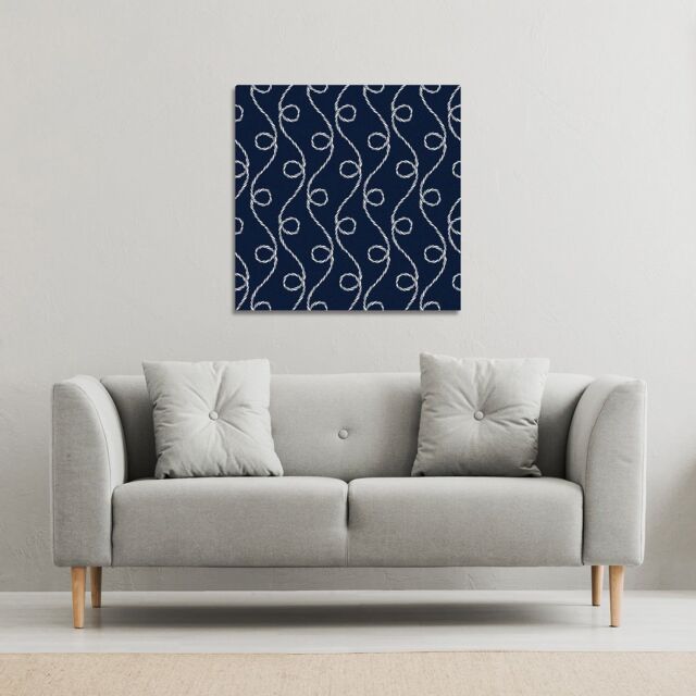 Benjamin Tate Design Swirled Rope (Canvas Print) / 77 x 77 x 4cm in Natural - Size: 77 x 77 x 4 cm - image 1