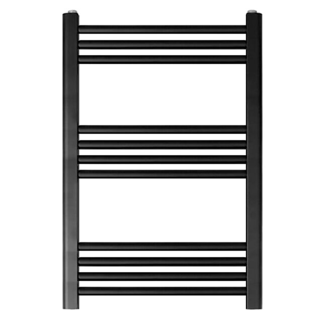 Balterley Straight Heated Towel Rail Radiator, 499W, 600 x 700mm, Matt Black