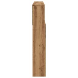 Berkfield Home Headboard Cabinet Artisan Oak 140x19x103.5 cm in Brown - thumbnail 5