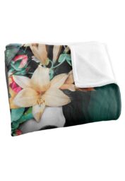 Reinders Flower Portrait Silky Touch Super Soft Throw Blanket 152 X 127 cm in White - thumbnail 3