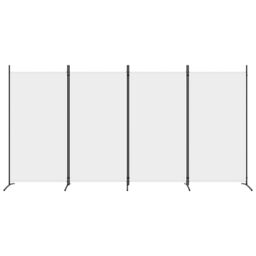 Berkfield Home 4-Panel Room Divider White 346x180 cm Fabric - thumbnail 3