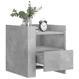 Berkfield Home Bedside Cabinet Concrete Grey 45x50x50 cm Engineered Wood - Size: 45 x 50 x 50 cm - thumbnail 3