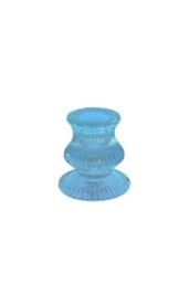 KDMD Blue Eliza Glass Taper Candle Holder 6cm 5 Pack - thumbnail 2