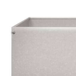 Berkfield Home Garden Raised Bed 100x100x25 cm Stainless Steel in Silver - Size: 100 x 100 x 25 cm - thumbnail 7