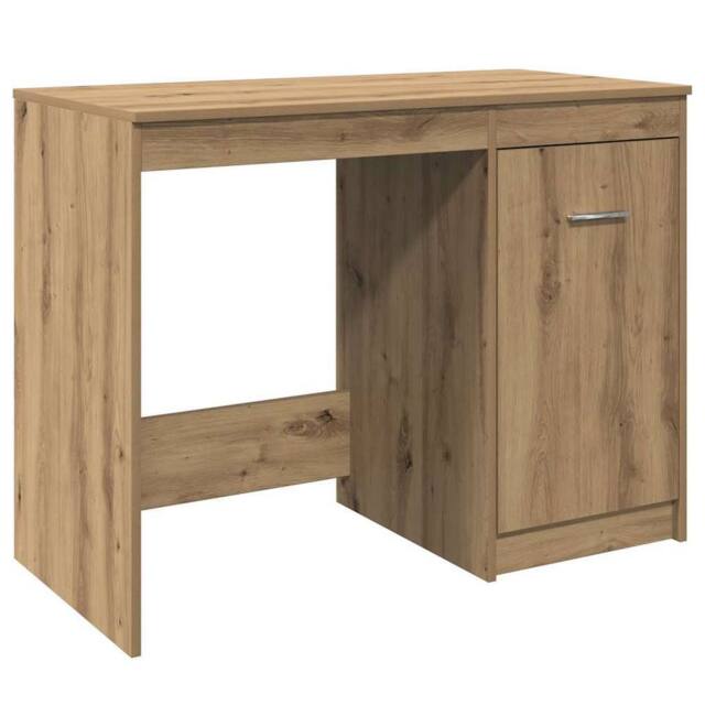 Berkfield Home Desk Artisan Oak 100x50x76 cm Engineered Wood in Brown - Size: 100 x 50 x 76 cm - image 1