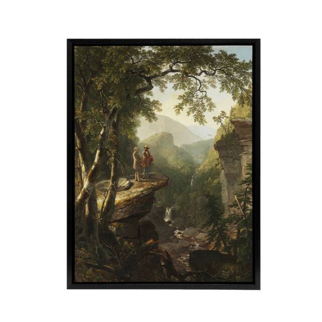 "Artery8 Asher Brown Durand Kindred Spirits Framed Canvas Wall Art Print - Size: W12"" x H16""" - image 1