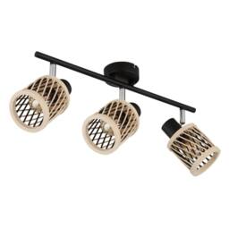 Netlighting Mali Ceiling Spotlight Bar Matt Black 3x E14 - thumbnail 2