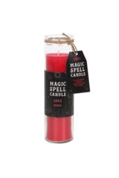 KDMD Rose 'Love' Spell Tube Candle in Red