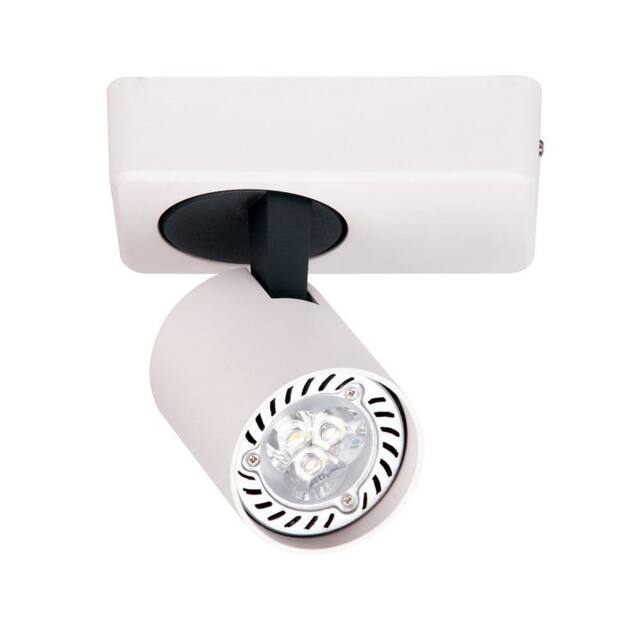 Netlighting Modern Spotlights White Black 1 Light with Aluminum White Shade GU10