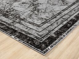 Desire Rugs Obsidian Modern Low Pile Area Rug - Frame Abstract Design in Grey - Size: 120 cm x 170 cm - thumbnail 5