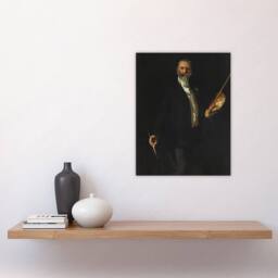 "Artery8 Artist William Merritt Chase Portrait Sargent Wall Art Poster Print in Black - Size: W24"" x H32""" - thumbnail 4