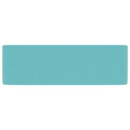 Berkfield Home Luxury Wash Basin Matt Light Green 41x30x12 cm Ceramic in Aqua - Size: 41 x 30 x 12 cm - thumbnail 4