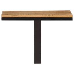 Berkfield Home Wall Shelf 40x30x32 cm Solid Wood Mango & Iron in Brown - Size: 40 x 30 x 32 cm - thumbnail 3