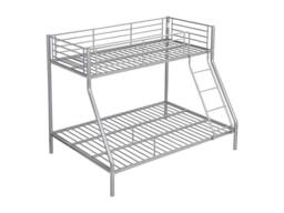 Vente-unique Bunk Beds - 90 & 140 X 190 Cm - Steel - Silver - ELEVATIO IV - Size: Double - thumbnail 7