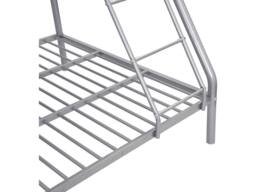 Vente-unique Bunk Beds - 90 & 140 X 190 Cm - Steel - Silver - ELEVATIO IV - Size: Double - thumbnail 9