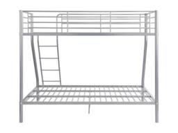 Vente-unique Bunk Beds - 90 & 140 X 190 Cm - Steel - Silver - ELEVATIO IV - Size: Double - thumbnail 8