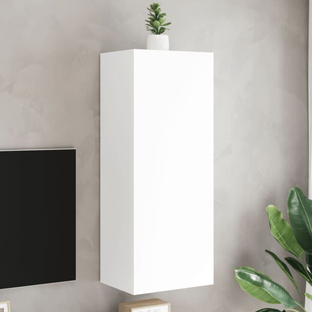 Berkfield Home TV Wall Cabinet White 40.5x30x102 cm Engineered Wood - image 1