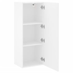 Berkfield Home TV Wall Cabinet White 40.5x30x102 cm Engineered Wood - thumbnail 6